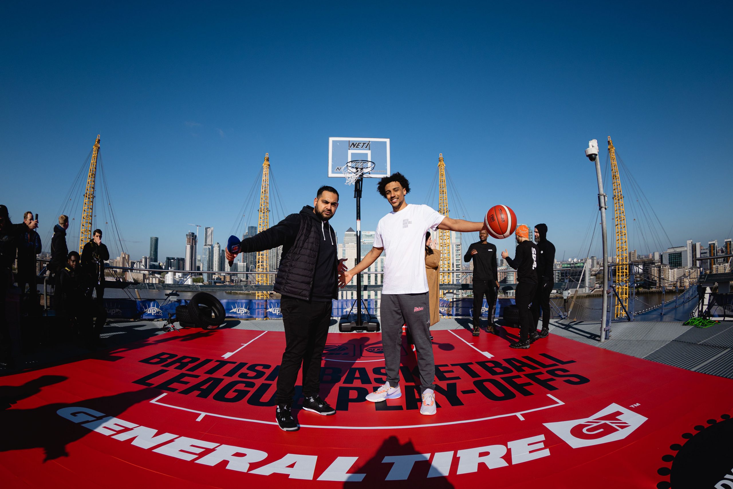 Bowman dunks on top of the O2!