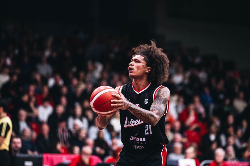 RaeQuan Battle is competing in the Super League Basketball Championship for Leicester Riders. 